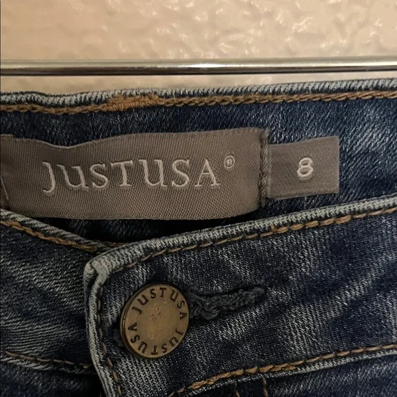 Just USA Dark Blue Ankle Jeans - Picture 2 of 2
